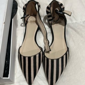 FV calf hair flats